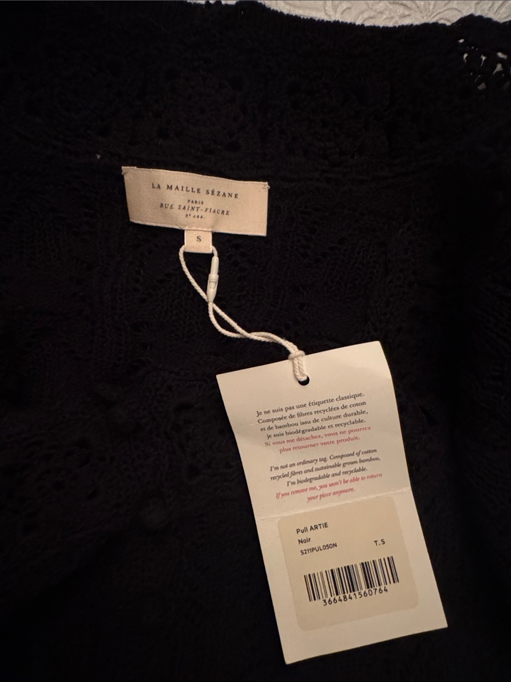 Sezane Artie Jumper Noir - Picture 6 of 8
